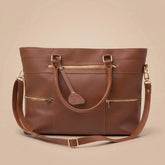 Brown Leather Tote Bag
