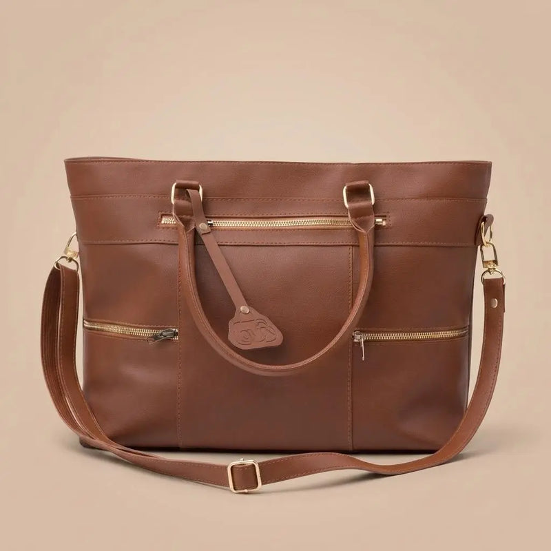 Brown Leather Tote Bag