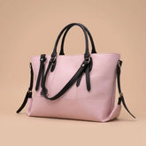 Charm Pink & Black Tote Bag