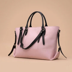 Charm Pink & Black Tote Bag