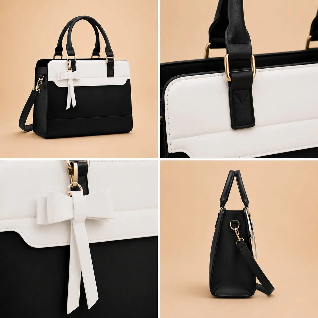 Black & White Nautical Shoulder Bag