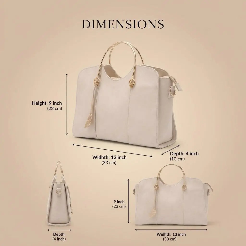 Lovix Cream Royal Classic Satchel