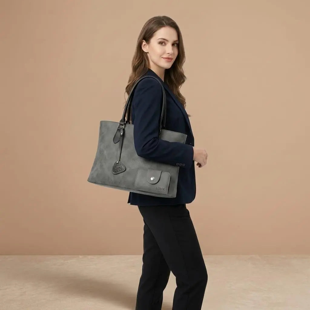 Black Structure Shoulder Bag