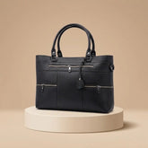 Leather Black Tote Bag