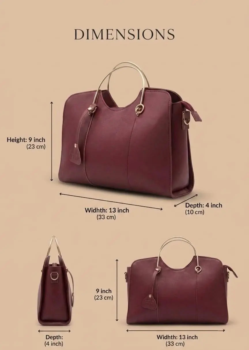 Lovix Maroon Royal Classic Satchel