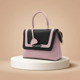 Aurielle Classic Pink & Black Handbag