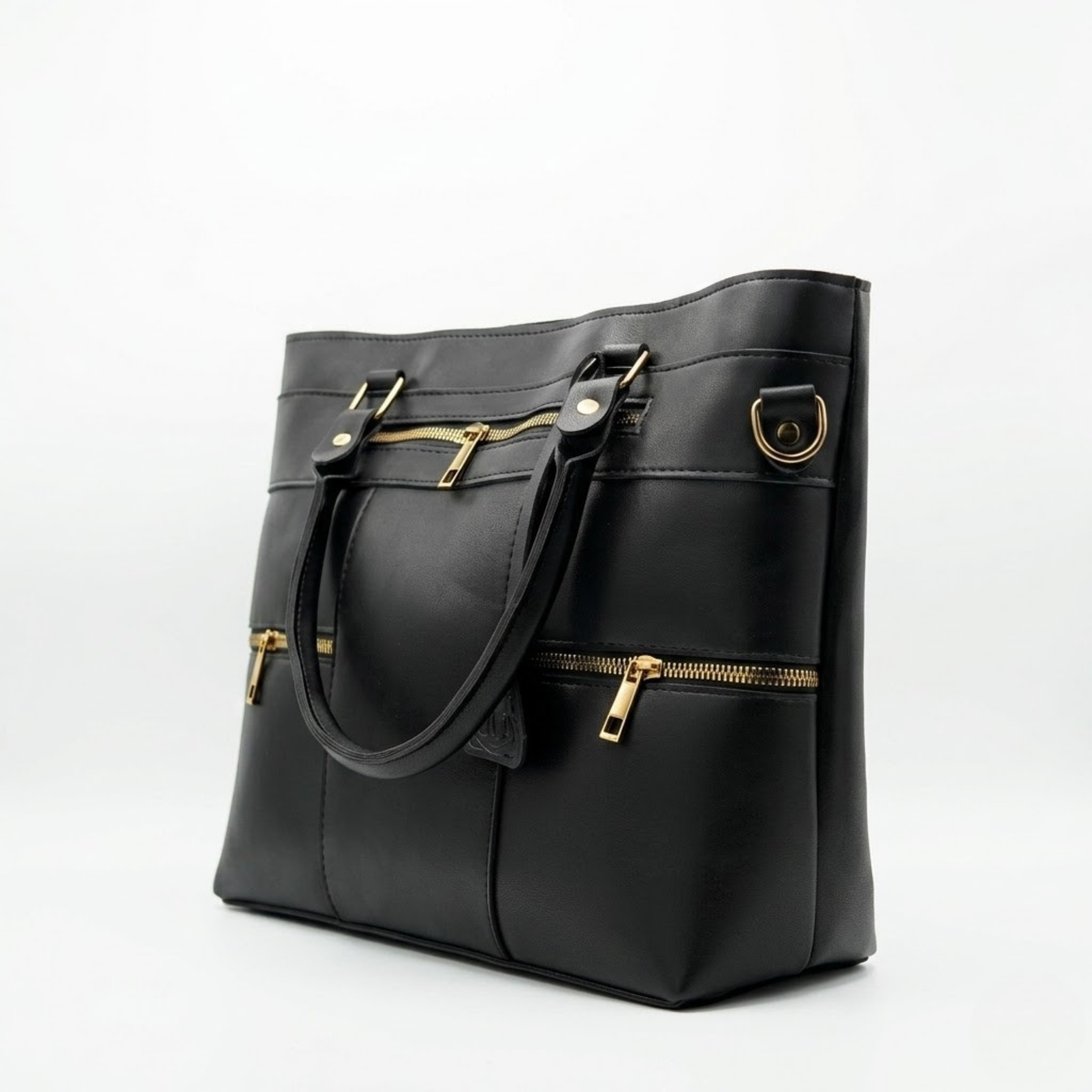 Leather Black tote bag
