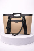 Lovix Cream & black Grace tote bag