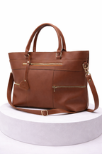 Brown Leather Tote Bag