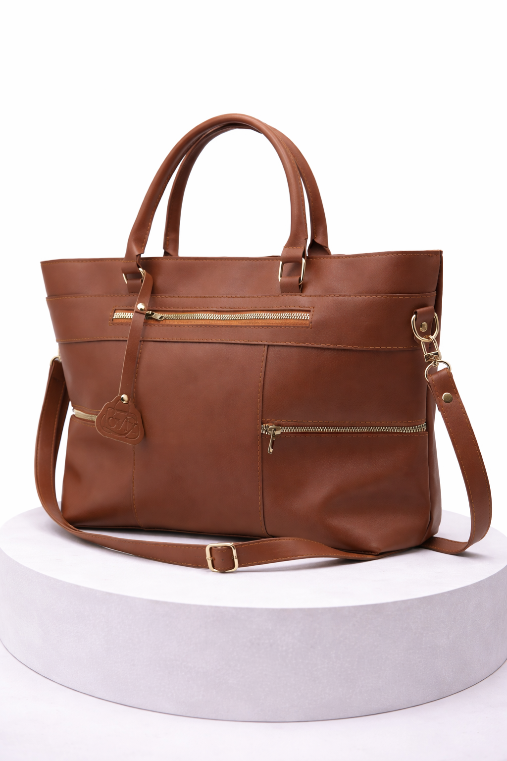 Brown Leather Tote Bag