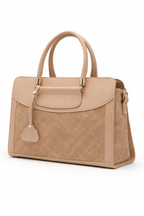 Elegant cream structure shoulder Bag