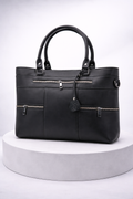 Leather Black tote bag