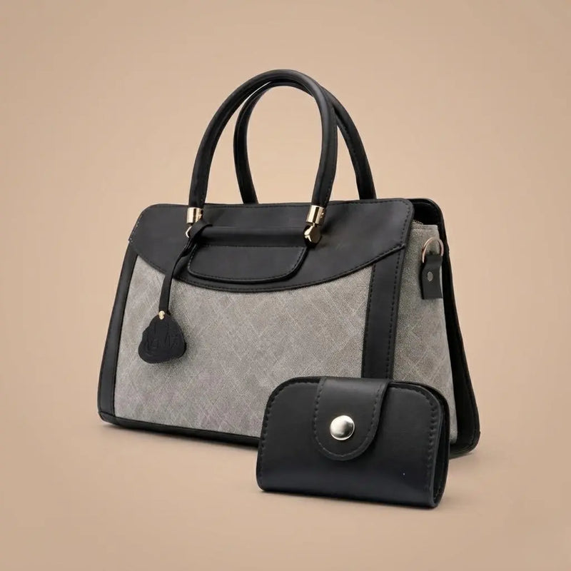 Elegant Black Structure Shoulder Bag
