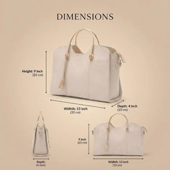 Lovix Cream Royal Classic Satchel