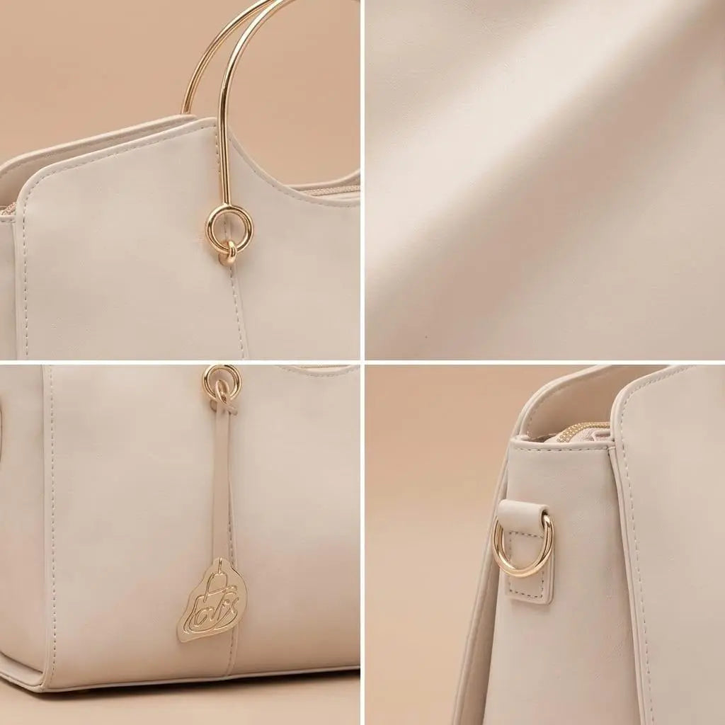 Lovix Cream Royal Classic Satchel