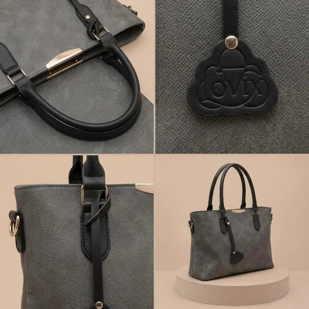 Black Structure Shoulder Bag