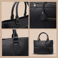Leather Black Tote Bag