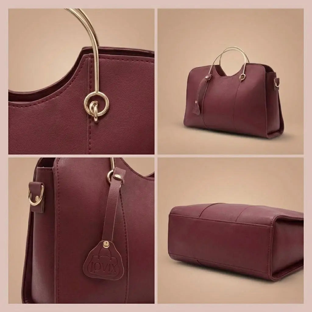 Lovix Maroon Royal Classic Satchel