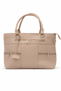 Leather Cream Tote Bag